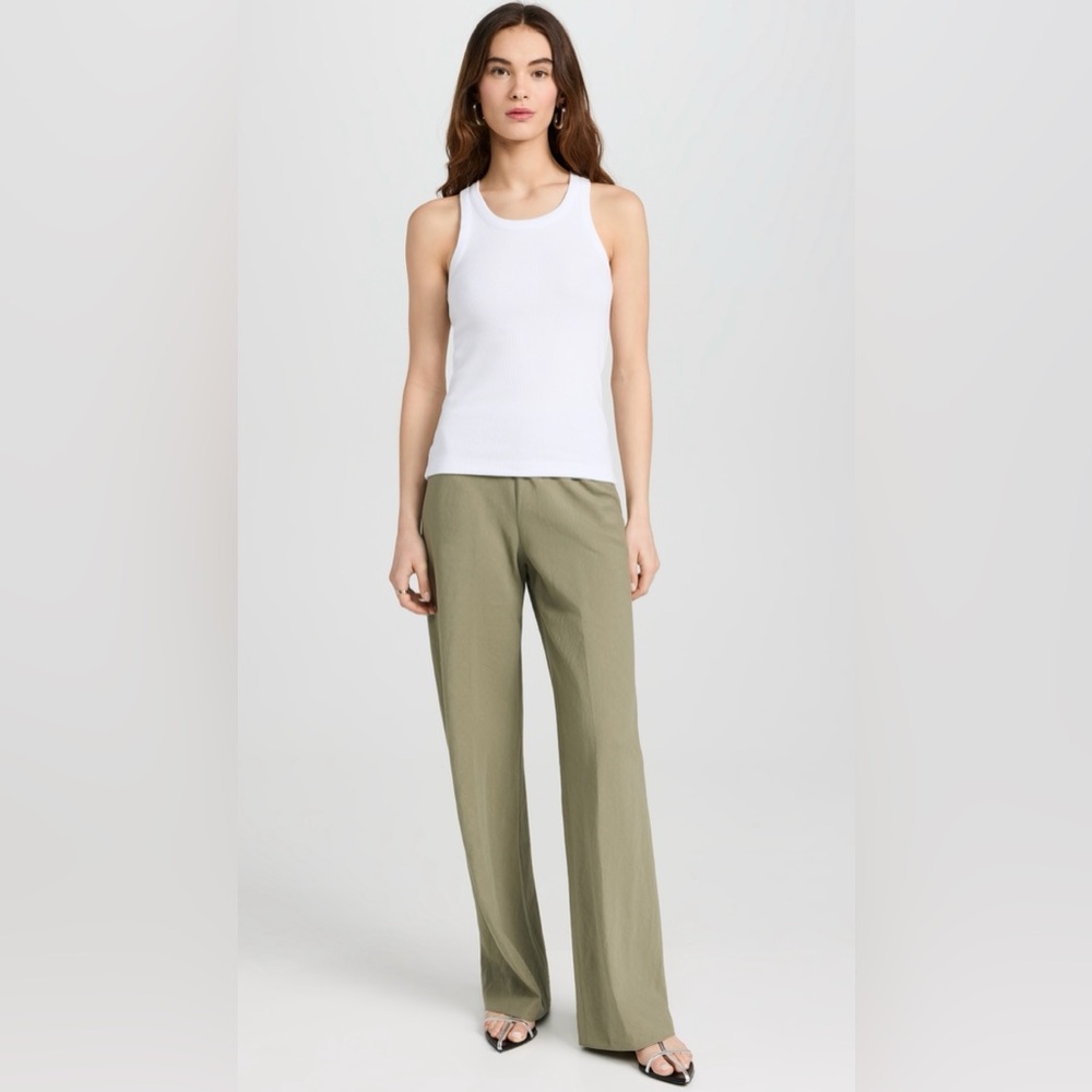 Vince Bias Pants in Olive Green